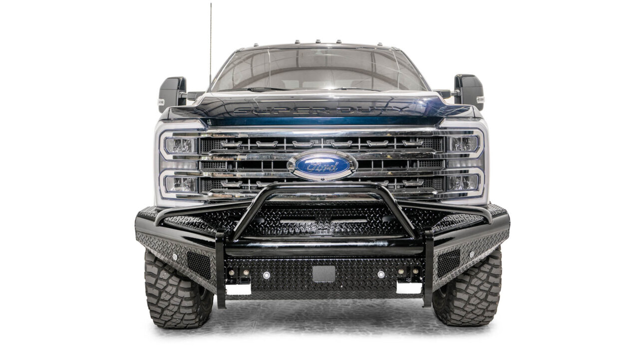Fab Fours Black Steel front bumper – Unleash rugged durability and stylish appeal. Upgrade your vehicle's front-end with our Black Steel front bumper, delivering a perfect balance of toughness and aesthetics. Built to conquer off-road terrains while providing reliable protection. Discover a variety of finishes, features, and customizable options. Browse now for the finest in front-end enhancement and unmatched performance from Fab Fours.