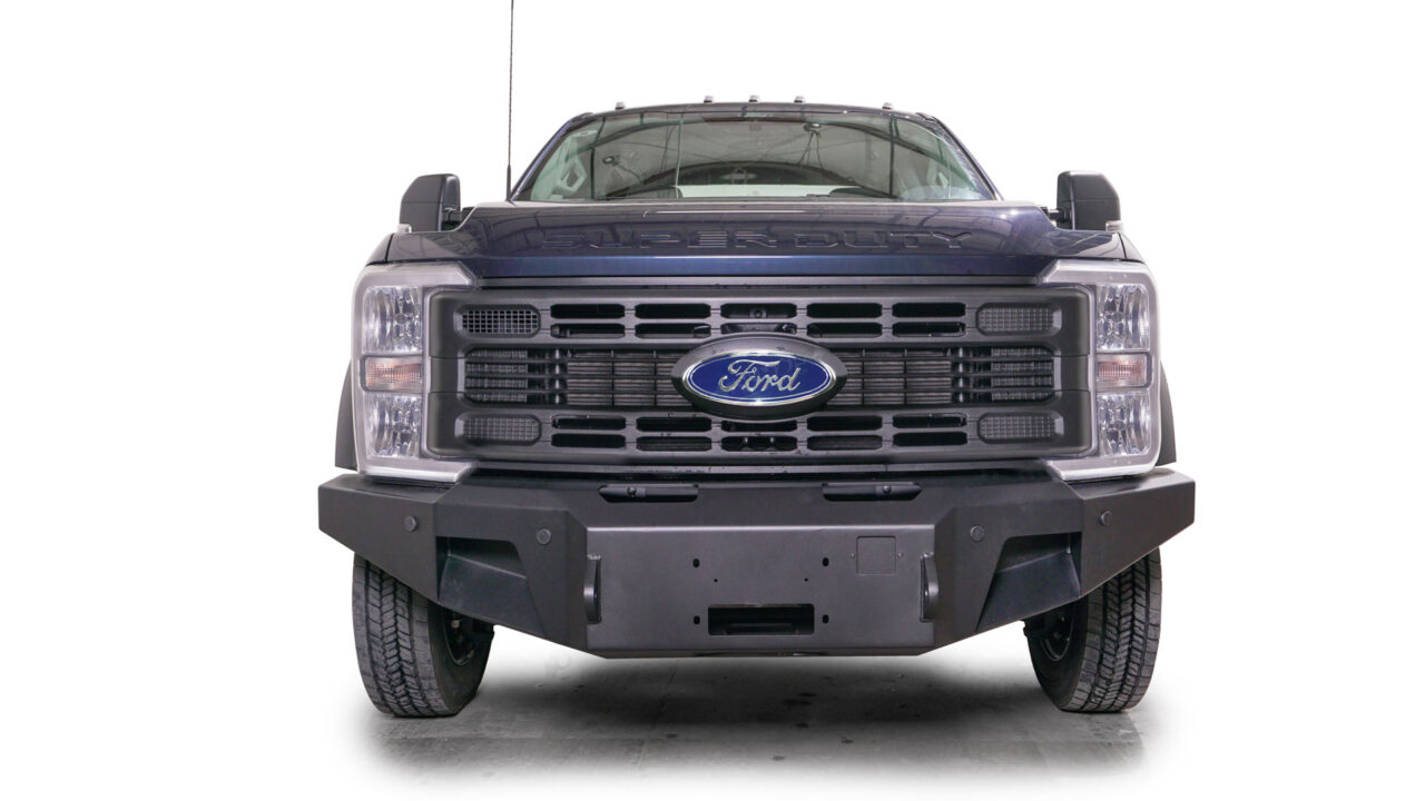 Ford Super Duty Premium winch ready steel front bumper for F450-550 guard options