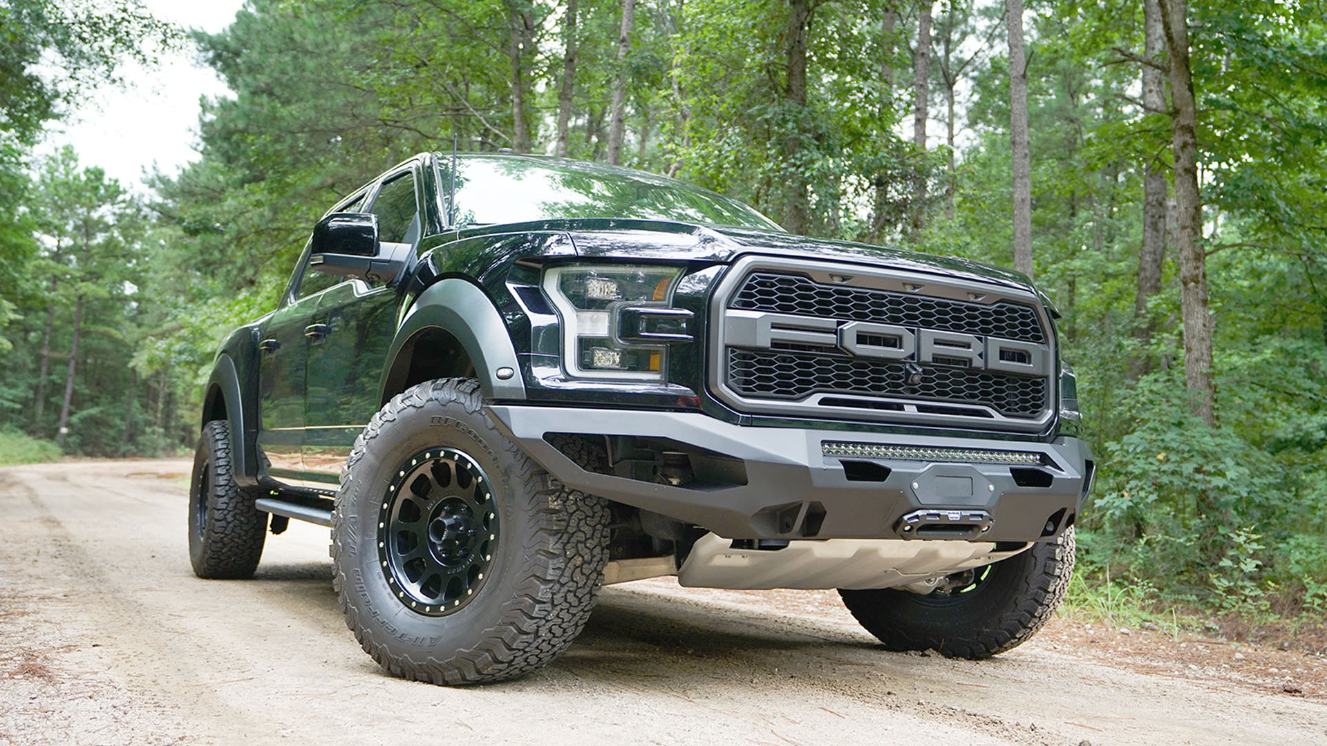ford raptor with fab fours bumpers