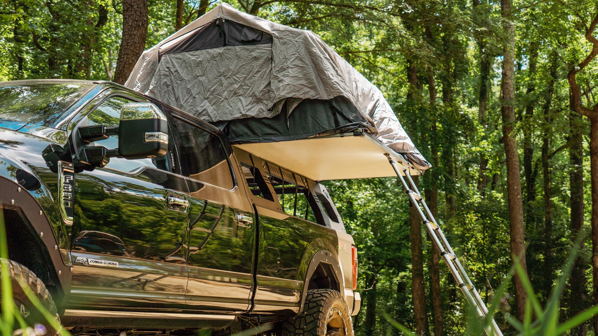 overland camping tent rack