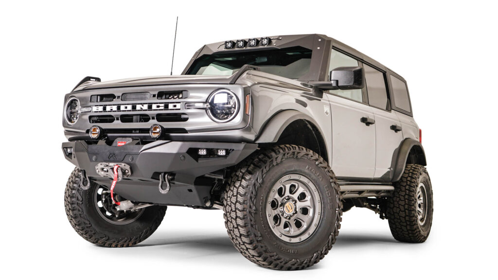 ford bronco aftermarket winch bumper
