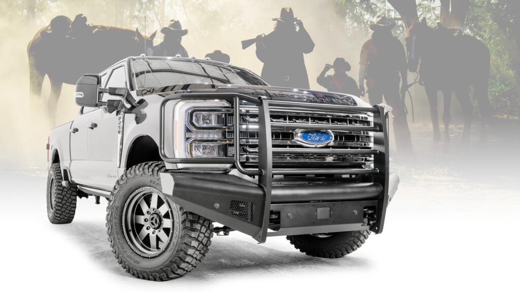 ford super duty with fab fours elite bumper